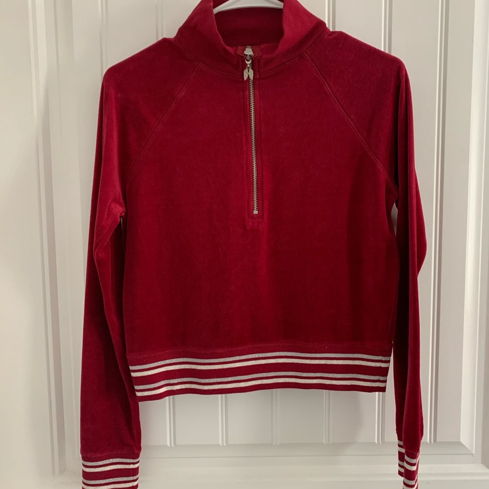 Victoria’s Secret XS crop half zip jacket LIKE NEW